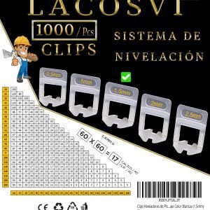 LACOSVI Sistema de Nivelación de Juntas 1.5mm Clips – Calzos