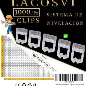 LACOSVI Sistema de Nivelación de Juntas 2mm Clips – Calzos