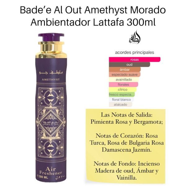 BADEE AL OUT Amethyst lattfa PERFUME ABIENTADOR PARA HOGAR MIRAVIA.ES AMAZON.ES