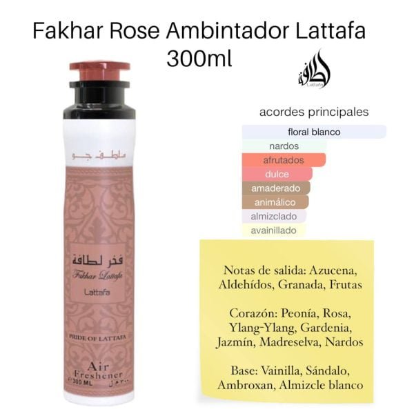 FAKHAR ROSSE PERFUME ABIENTADOR LATTFA AMAZON.ES MIRAVIA.ES LACOSVI.ES