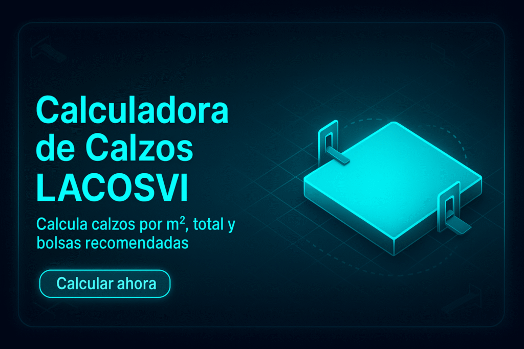calculadora de calzos y grapas sistema nivelacion online