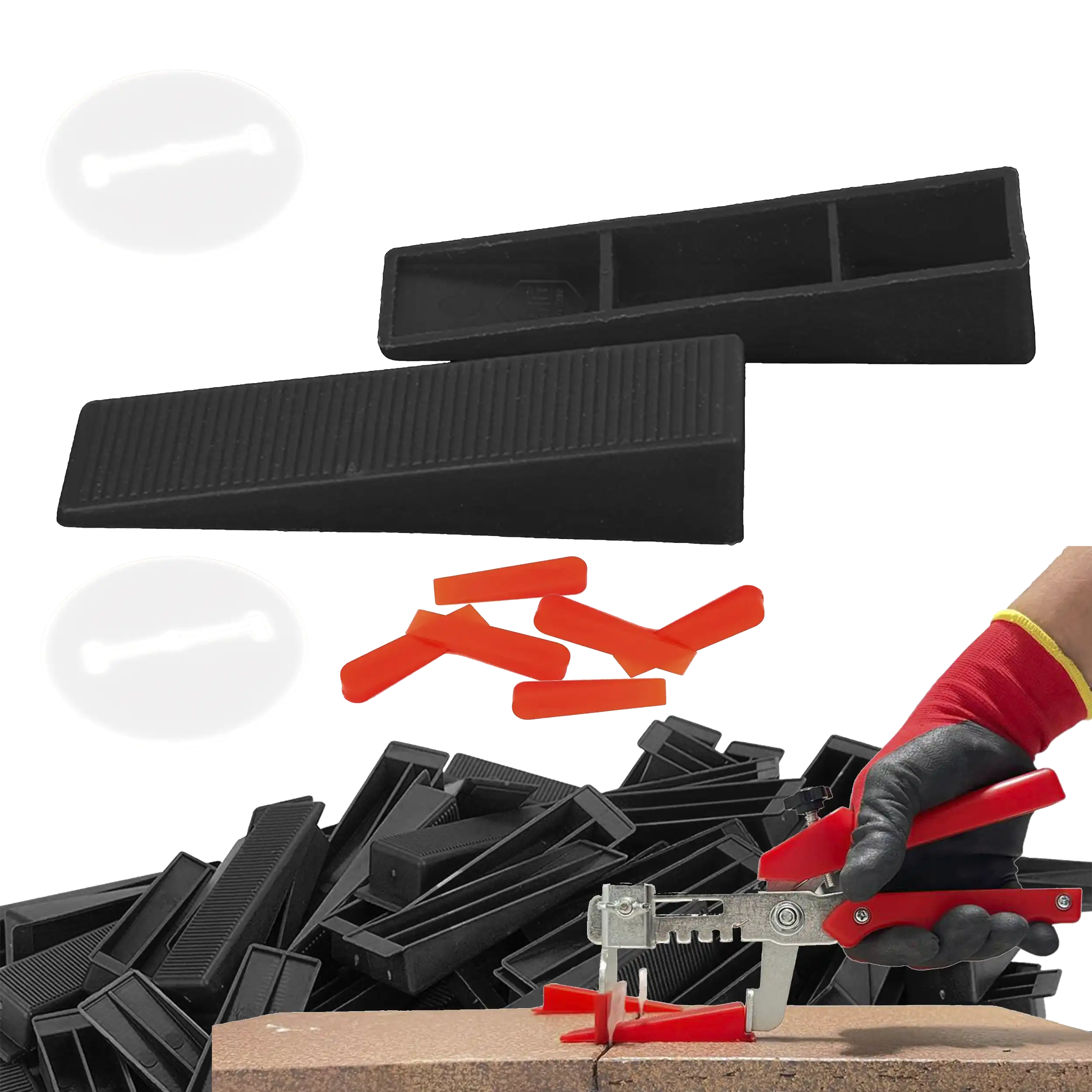 Cuñas de nivelación y alicate para sistema de nivelación de azulejos